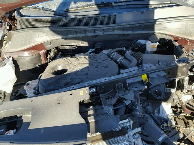 5XYPHDA16HG259961 - 2017 KIA SORENTO EX Bordo foto 7