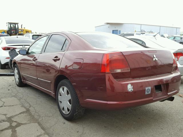 4A3AB36S44E106014 - 2004 MITSUBISHI GALANT LS BURGUNDY photo 3