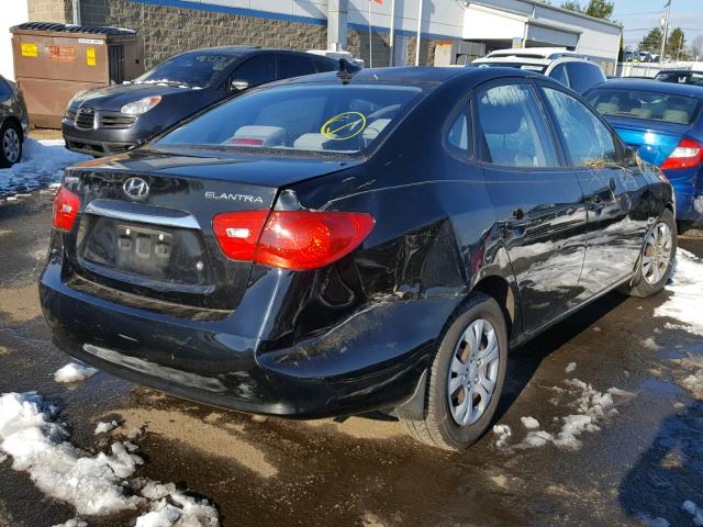 KMHDU4AD5AU951458 - 2010 HYUNDAI ELANTRA BL BLACK photo 4