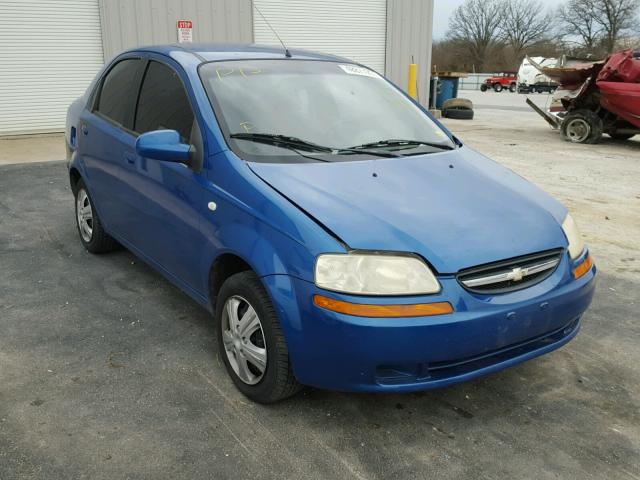 KL1TD52625B311643 - 2005 CHEVROLET AVEO BASE BLUE photo 1