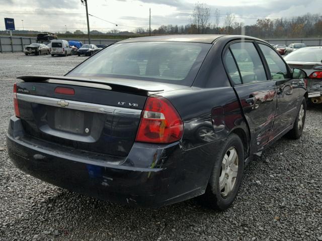 1G1ZU54825F216163 - 2005 CHEVROLET MALIBU LT BLACK photo 4