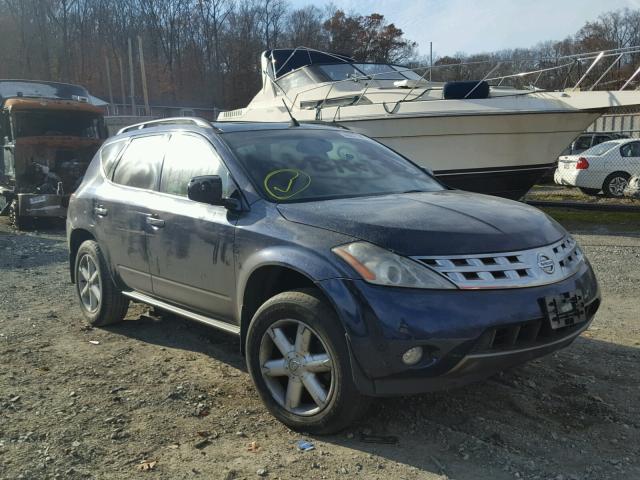 JN8AZ08W73W226691 - 2003 NISSAN MURANO SL BLUE photo 1