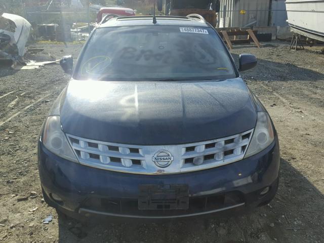 JN8AZ08W73W226691 - 2003 NISSAN MURANO SL BLUE photo 9