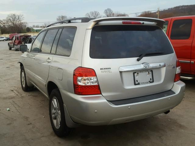 JTEDW21A860010170 - 2006 TOYOTA HIGHLANDER GRAY photo 3