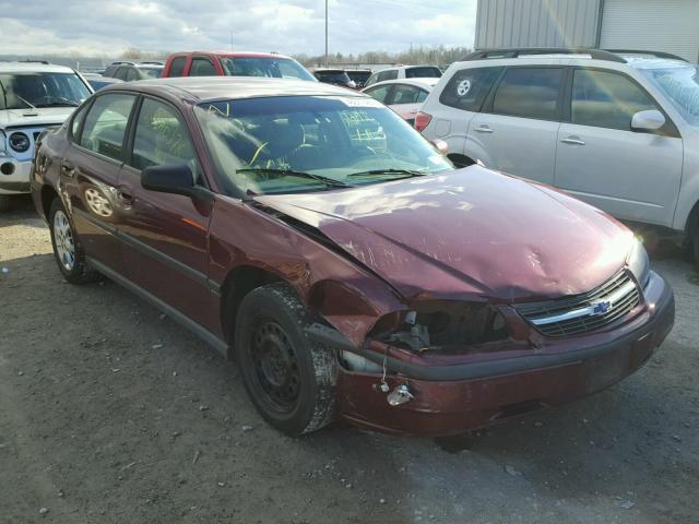 2G1WF52E019271509 - 2001 CHEVROLET IMPALA MAROON photo 1