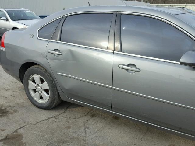 2G1WT58K079365744 - 2007 CHEVROLET IMPALA LT GRAY photo 9