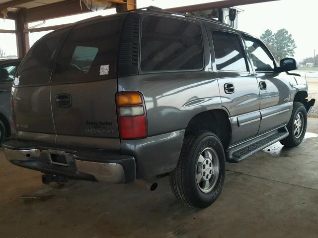 1GNEC13T41J281702 - 2001 CHEVROLET TAHOE C150 GRAY photo 4