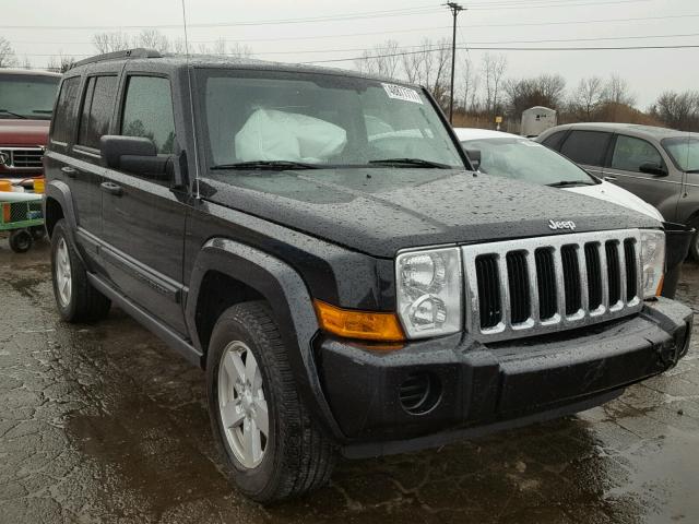 1J8HG48K98C231333 - 2008 JEEP COMMANDER BLACK photo 1