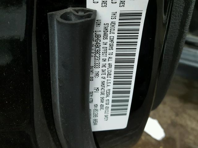 1J8HG48K98C231333 - 2008 JEEP COMMANDER BLACK photo 10