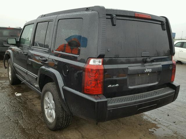 1J8HG48K98C231333 - 2008 JEEP COMMANDER BLACK photo 3