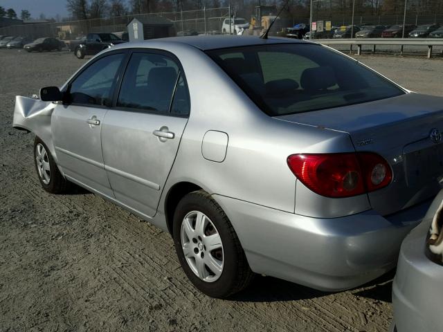 JTDBR32E160096139 - 2006 TOYOTA COROLLA CE SILVER photo 3