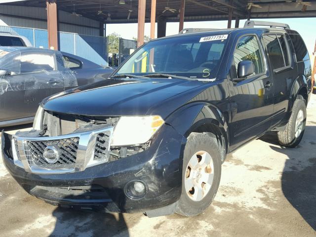 5N1AR18U98C624036 - 2008 NISSAN PATHFINDER BLACK photo 2