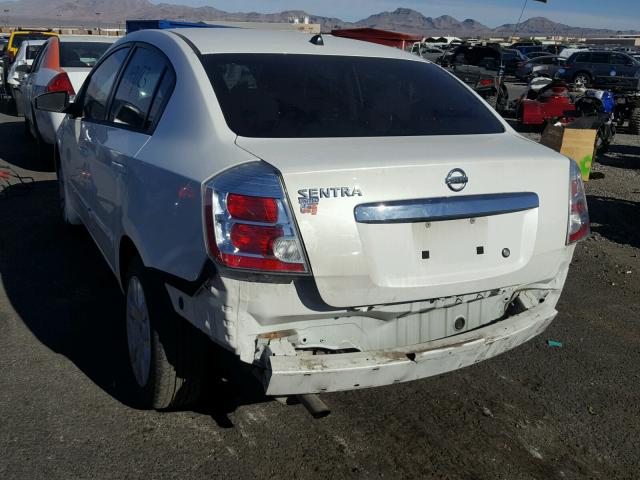 3N1AB6AP0AL726879 - 2010 NISSAN SENTRA 2.0 WHITE photo 3