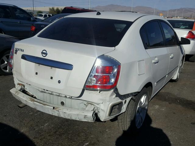 3N1AB6AP0AL726879 - 2010 NISSAN SENTRA 2.0 WHITE photo 4