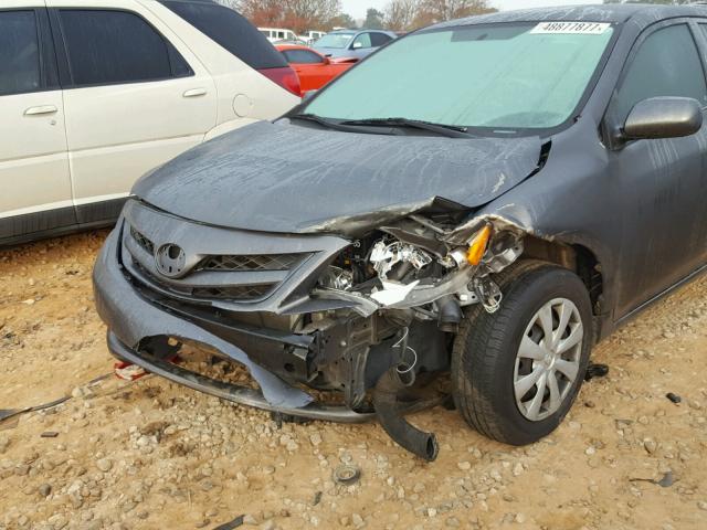 2T1BU4EE6BC666460 - 2011 TOYOTA COROLLA BA GRAY photo 9