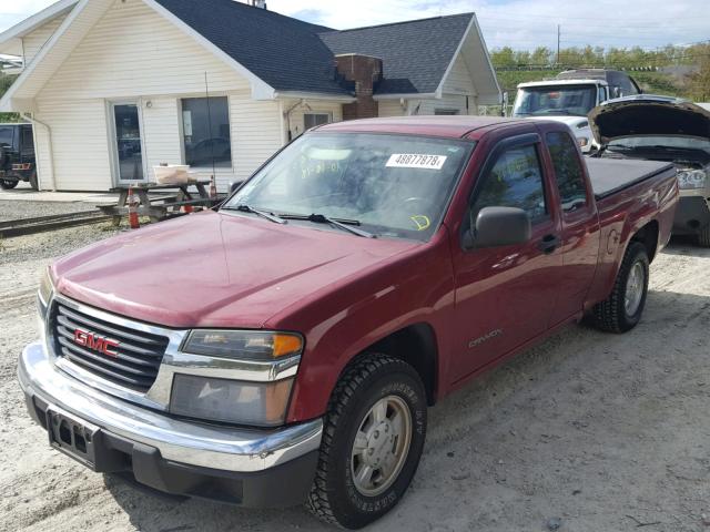 1GTCS196948115059 - 2004 GMC CANYON RED photo 2