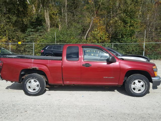 1GTCS196948115059 - 2004 GMC CANYON RED photo 9