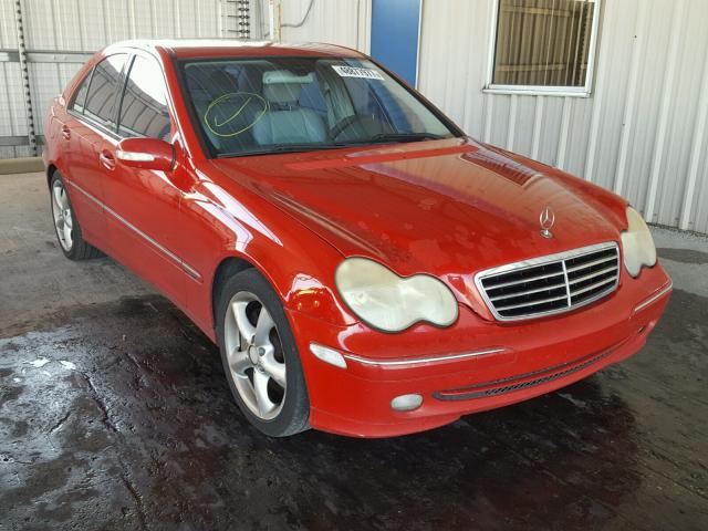 WDBRF40J94A634508 - 2004 MERCEDES-BENZ C 230K SPO RED photo 1