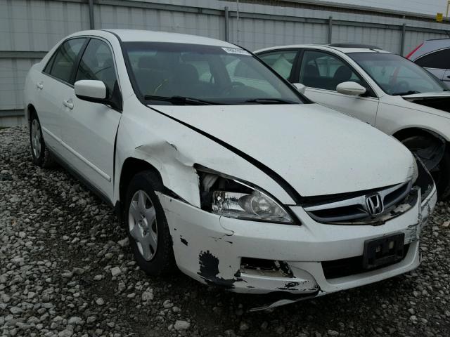 1HGCM55447A098661 - 2007 HONDA ACCORD LX WHITE photo 1