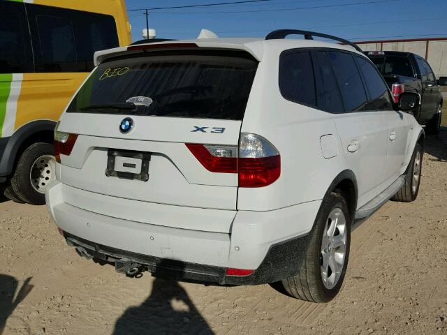 WBXPC9C49AWJ38758 - 2010 BMW X3 XDRIVE3 WHITE photo 4