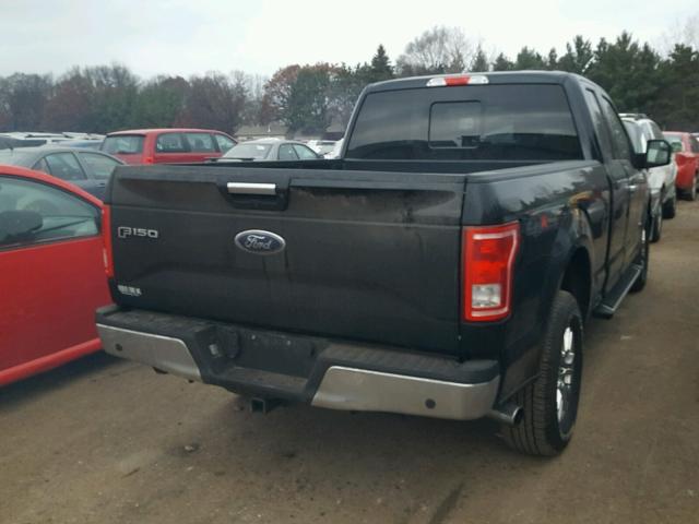 1FTFX1EG2GKE45582 - 2016 FORD F150 SUPER BLACK photo 4