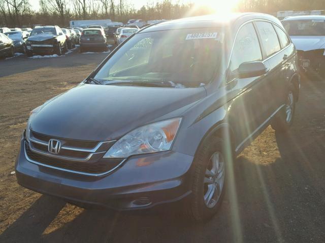 5J6RE4H74AL036205 - 2010 HONDA CR-V EXL GRAY photo 2