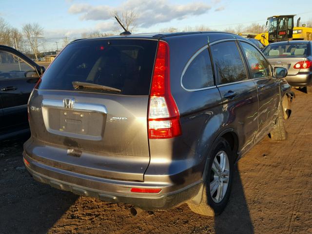 5J6RE4H74AL036205 - 2010 HONDA CR-V EXL GRAY photo 4