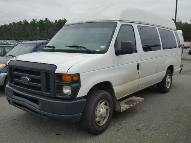 1FTNS24L78DA29869 - 2008 FORD ECONOLINE WHITE photo 2