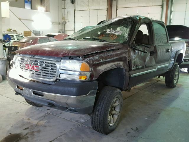 1GTHK23U31F165921 - 2001 GMC SIERRA K25 BURGUNDY photo 2