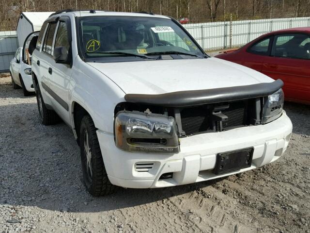 1GNDT13S752311911 - 2005 CHEVROLET TRAILBLAZE WHITE photo 1