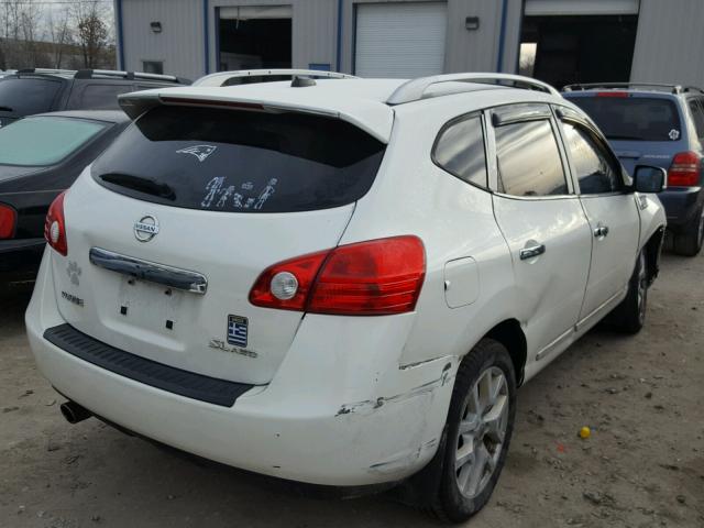 JN8AS5MV6BW268394 - 2011 NISSAN ROGUE S WHITE photo 4