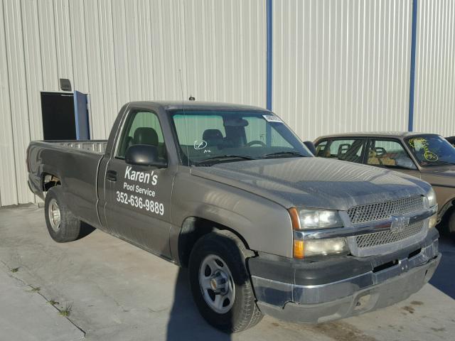 1GCEC14X43Z180657 - 2003 CHEVROLET SILVERADO GRAY photo 1