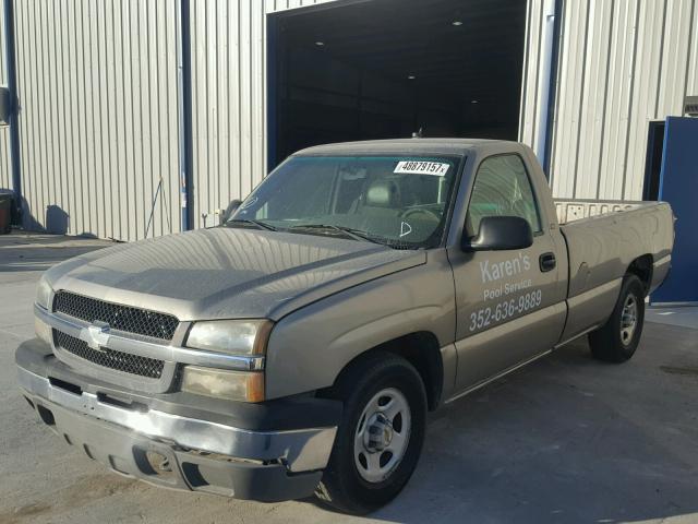 1GCEC14X43Z180657 - 2003 CHEVROLET SILVERADO GRAY photo 2