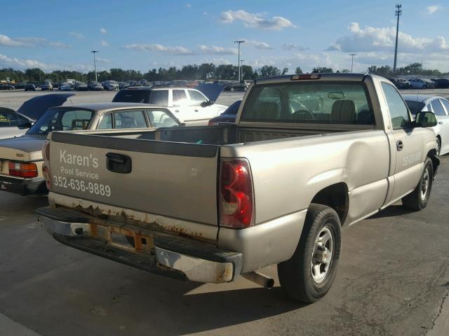 1GCEC14X43Z180657 - 2003 CHEVROLET SILVERADO GRAY photo 4