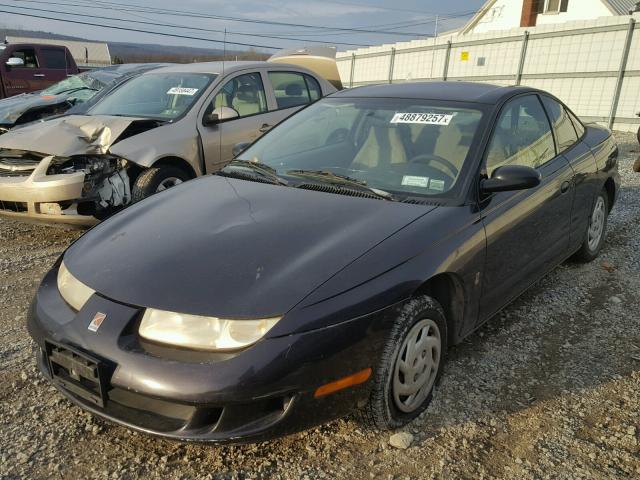 1G8ZP1285YZ118879 - 2000 SATURN SC1 PURPLE photo 2