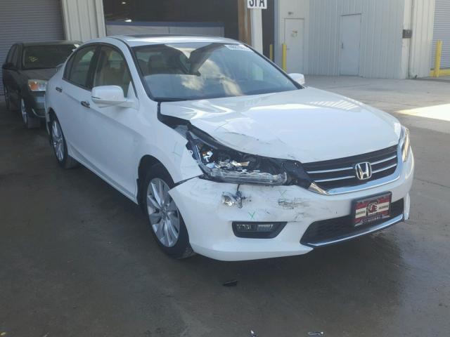 1HGCR3F85EA022984 - 2014 HONDA ACCORD EXL WHITE photo 1