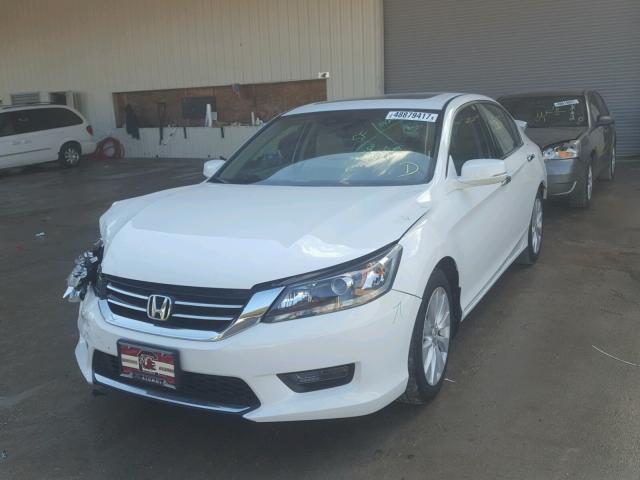 1HGCR3F85EA022984 - 2014 HONDA ACCORD EXL WHITE photo 2