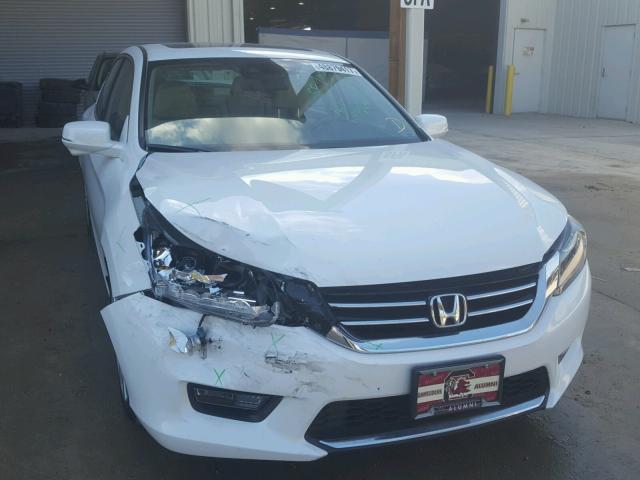 1HGCR3F85EA022984 - 2014 HONDA ACCORD EXL WHITE photo 9