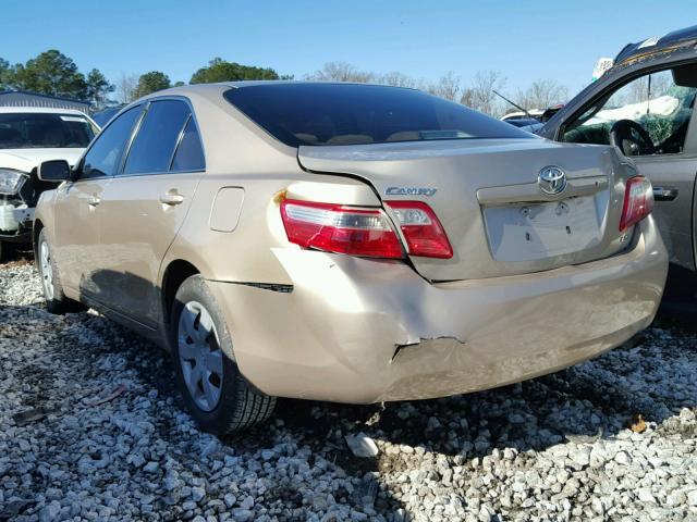 4T1BE46K77U194521 - 2007 TOYOTA CAMRY NEW GOLD photo 3