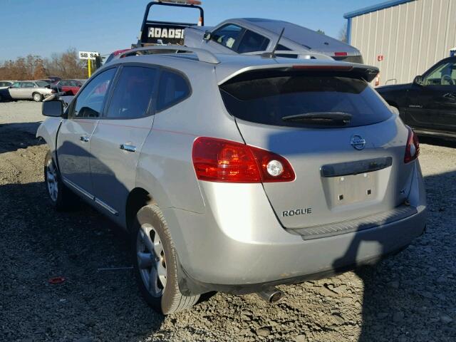 JN8AS5MT9BW574259 - 2011 NISSAN ROGUE S SILVER photo 3