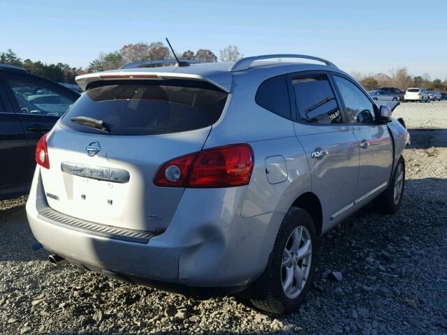 JN8AS5MT9BW574259 - 2011 NISSAN ROGUE S SILVER photo 4