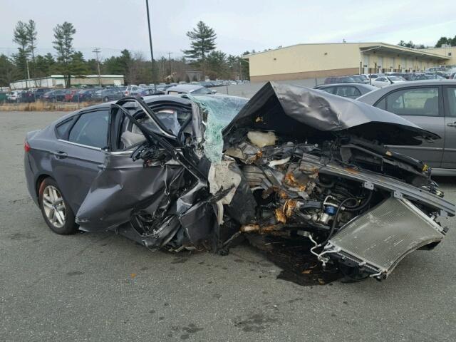 3FA6P0H74DR326869 - 2013 FORD FUSION SE GRAY photo 1