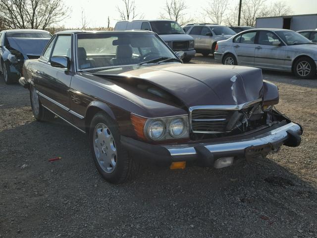 WDBBA45D5FA029665 - 1985 MERCEDES-BENZ 380 SL BURGUNDY photo 1