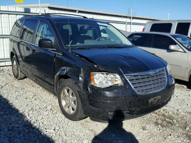 2A8HR54P88R665395 - 2008 CHRYSLER TOWN & COU BLACK photo 1