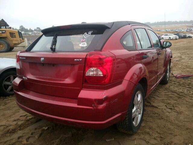 1B3HB48B68D754083 - 2008 DODGE CALIBER SX RED photo 4