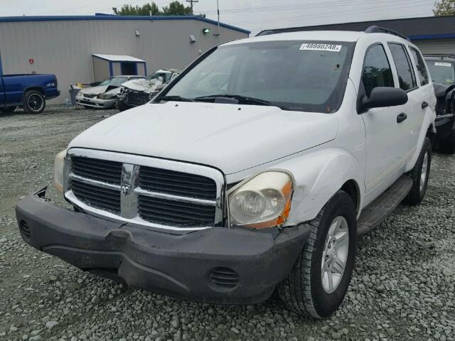 1D4HD38N84F235549 - 2004 DODGE DURANGO ST WHITE photo 2