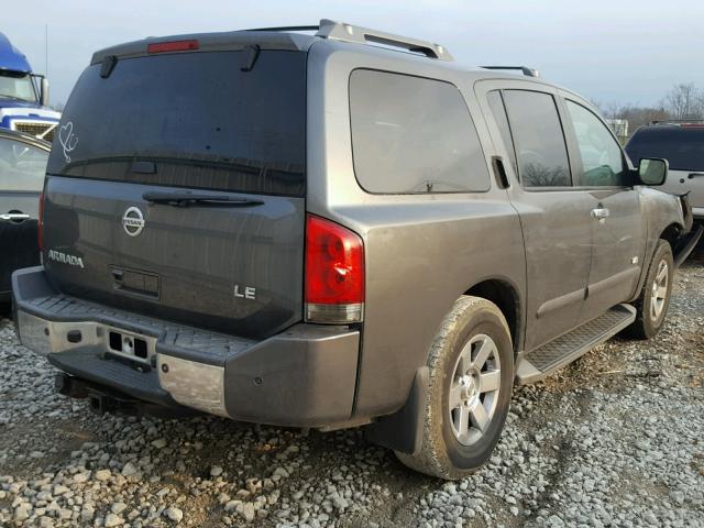 5N1BA08C87N723737 - 2007 NISSAN ARMADA SE GRAY photo 4