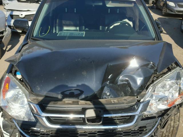 5J6RE4H78BL089314 - 2011 HONDA CR-V EXL BLACK photo 7