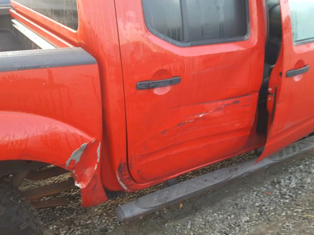 1N6AD07WX5C428695 - 2005 NISSAN FRONTIER C RED photo 9