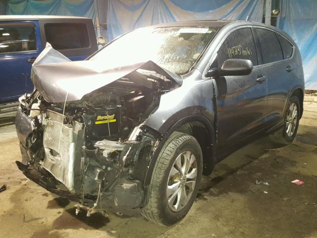 2HKRM4H54CH615418 - 2012 HONDA CR-V EX GRAY photo 2